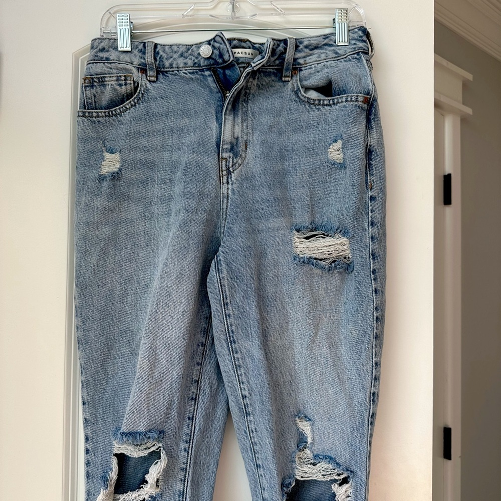 PacSun Light Blue Distressed Boyfriend Jeans